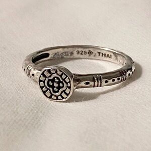 Silpada Sterling 925 Silver Stackable Belle Fleur Circle Ring Size 6